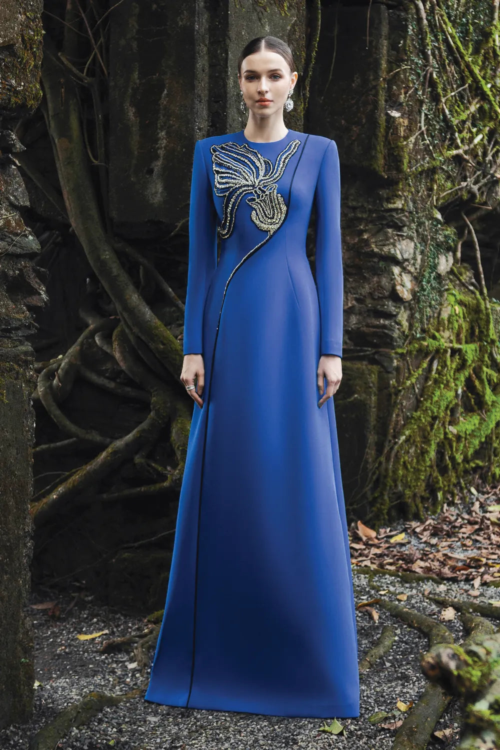 Long Sleeve A-line Dress