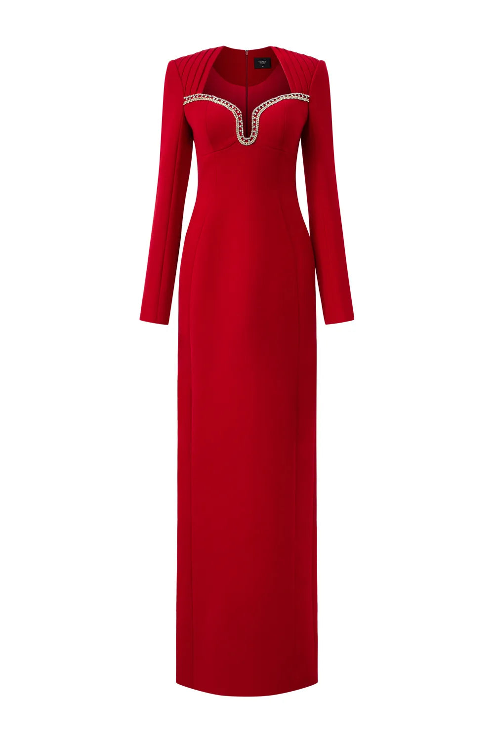 Long Sleeve Draped Shoulder Dress