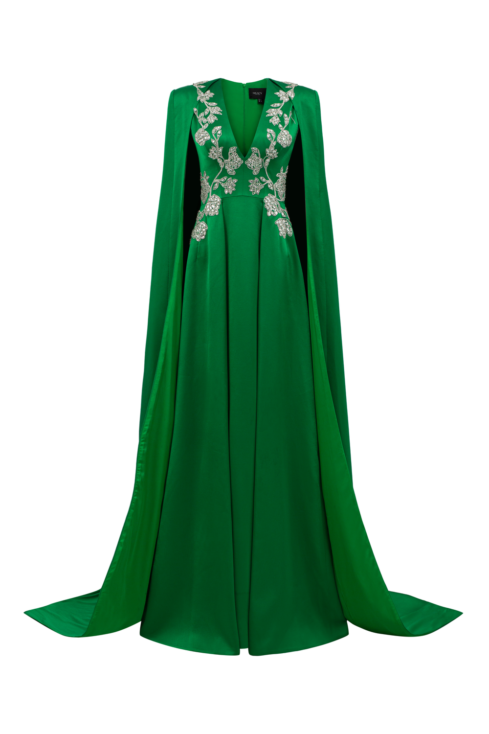 Layered Flap Long Sleeves Cape Dress