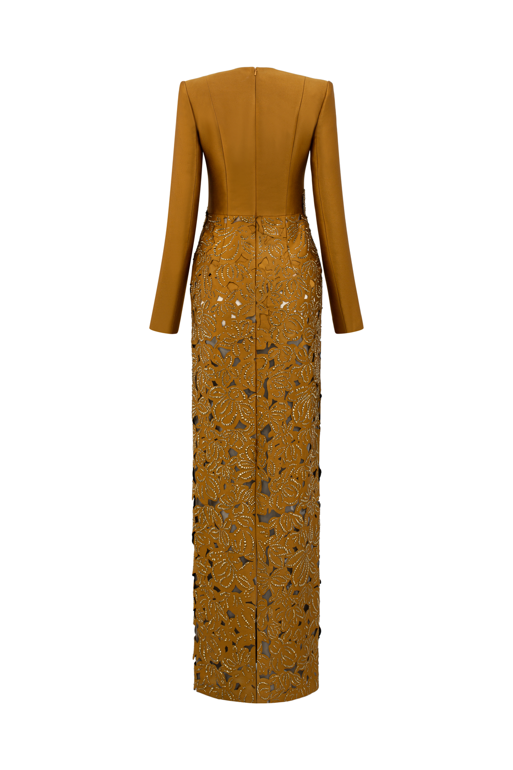 Floral Lasercut With Crystal Embellished Dress