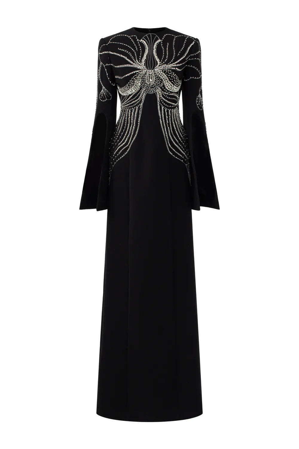 Orchid Embellished Cape Sleeve Dress