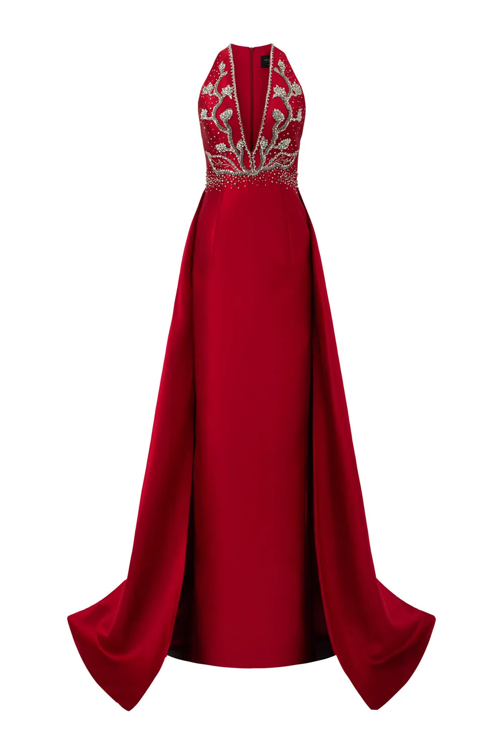 Sleeveless Deep V-Neck Flared A-Line Dress