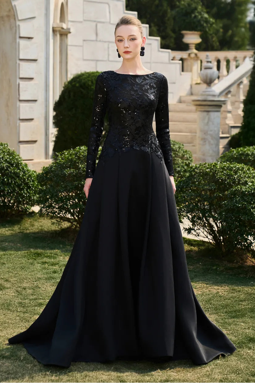 Valerie Boat Neck Maxi Dress - Black / XL Valerie Boat Neck Maxi Dress - Black / XL