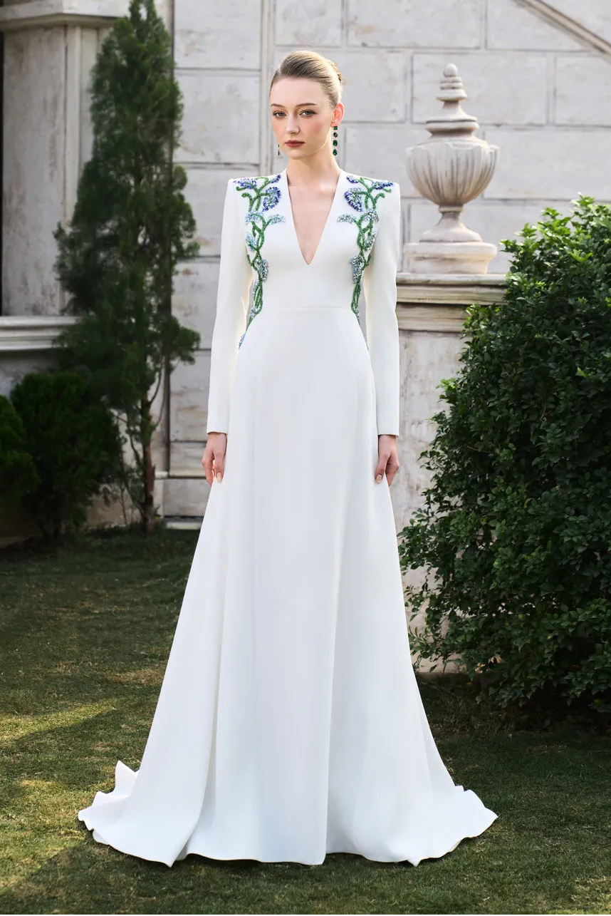 Adalynn Embroidery Maxi Dress - White / XXL Adalynn Embroidery Maxi Dress - White / XXL