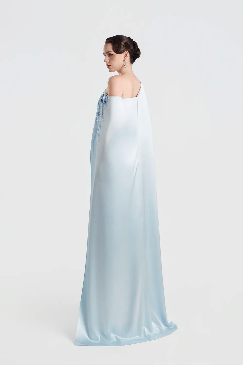 Asymmetric Long Flap Straight Dress