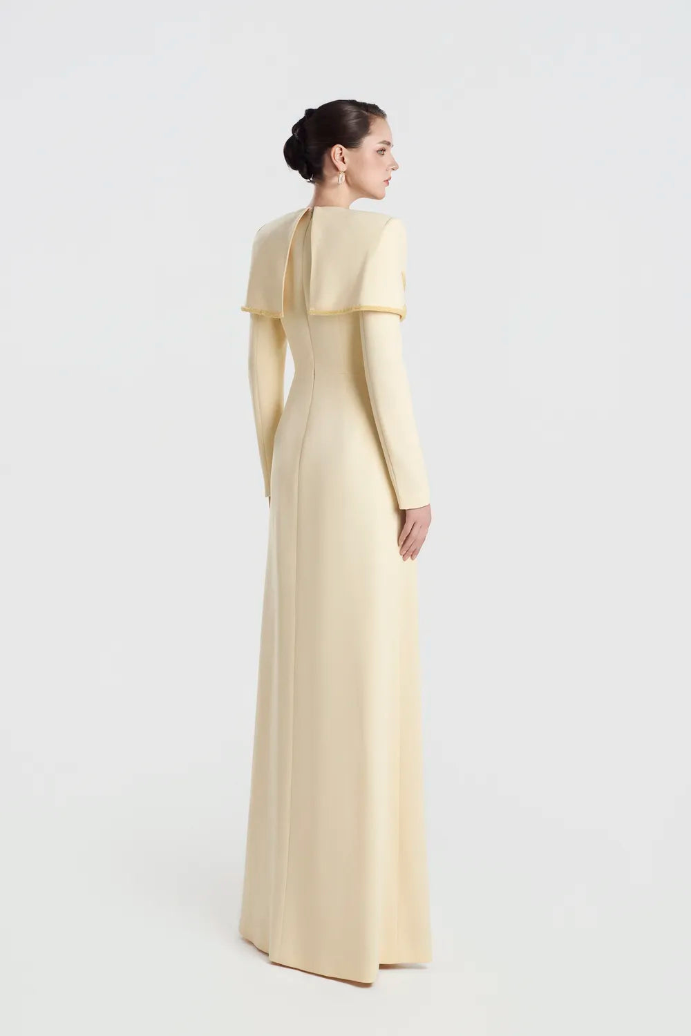 Cape Shoulder Flap A-Line Dress