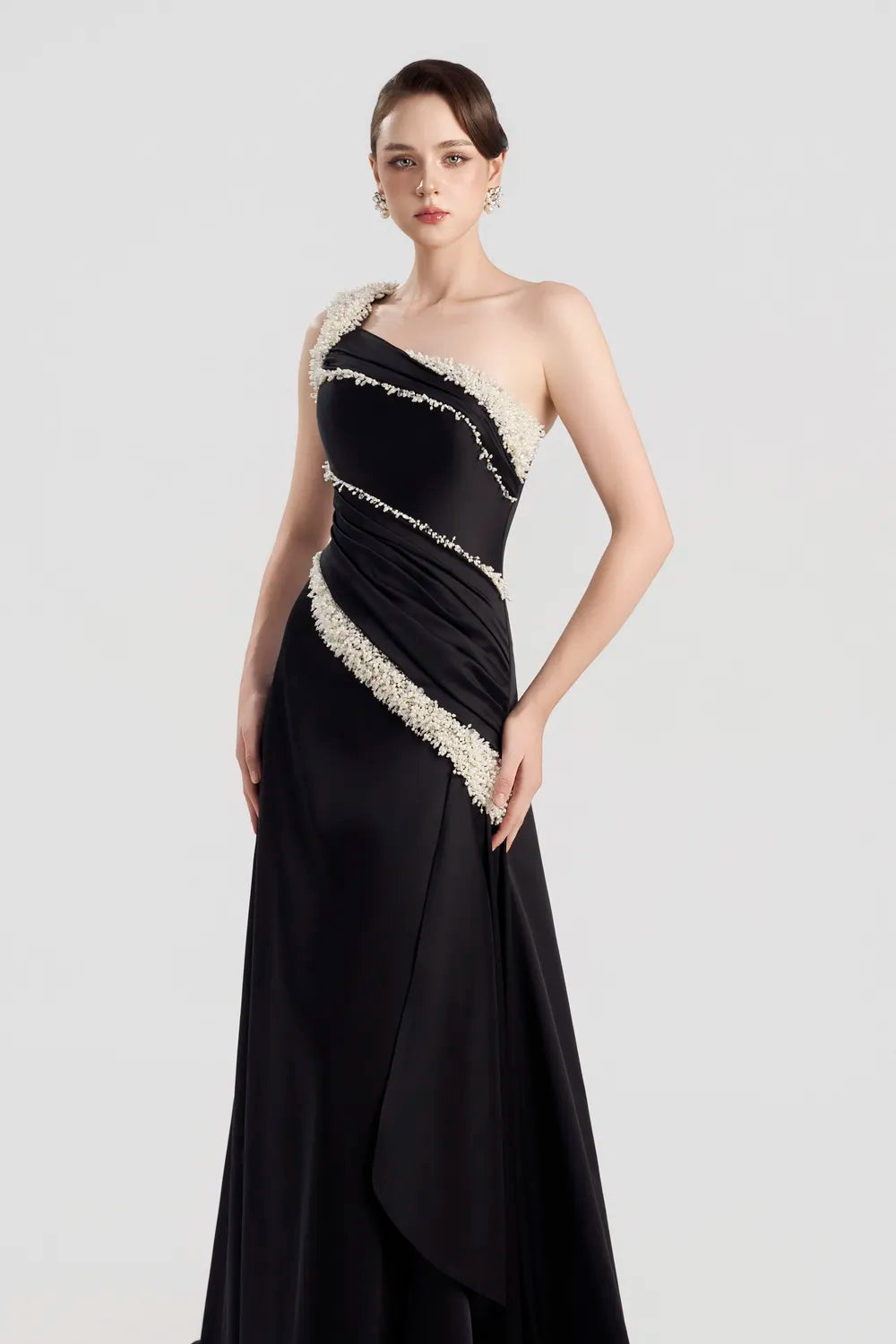 Pearl Single Strappy Flared A-line Dress