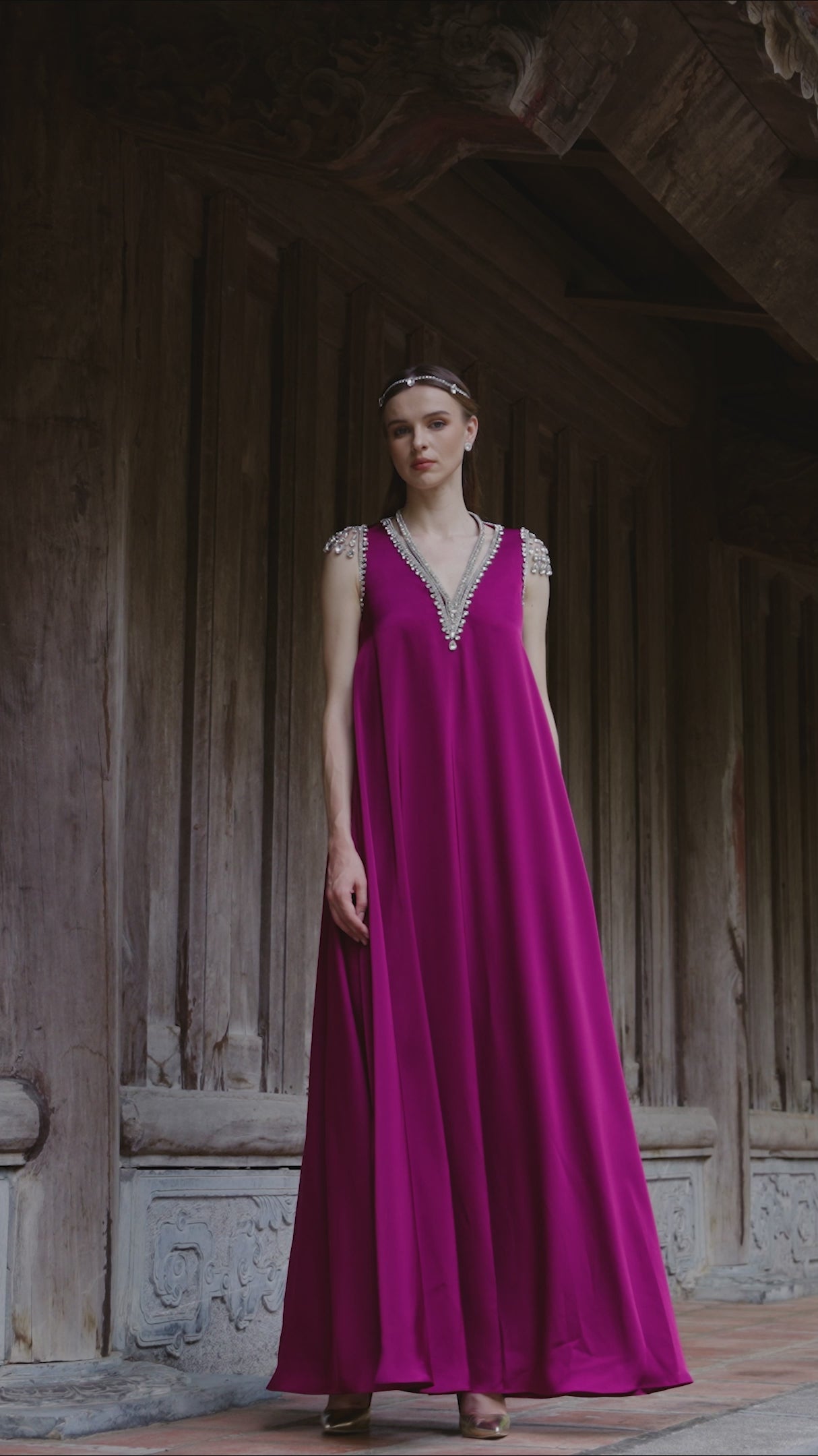 Sleeveless V-Neck Straight Dress