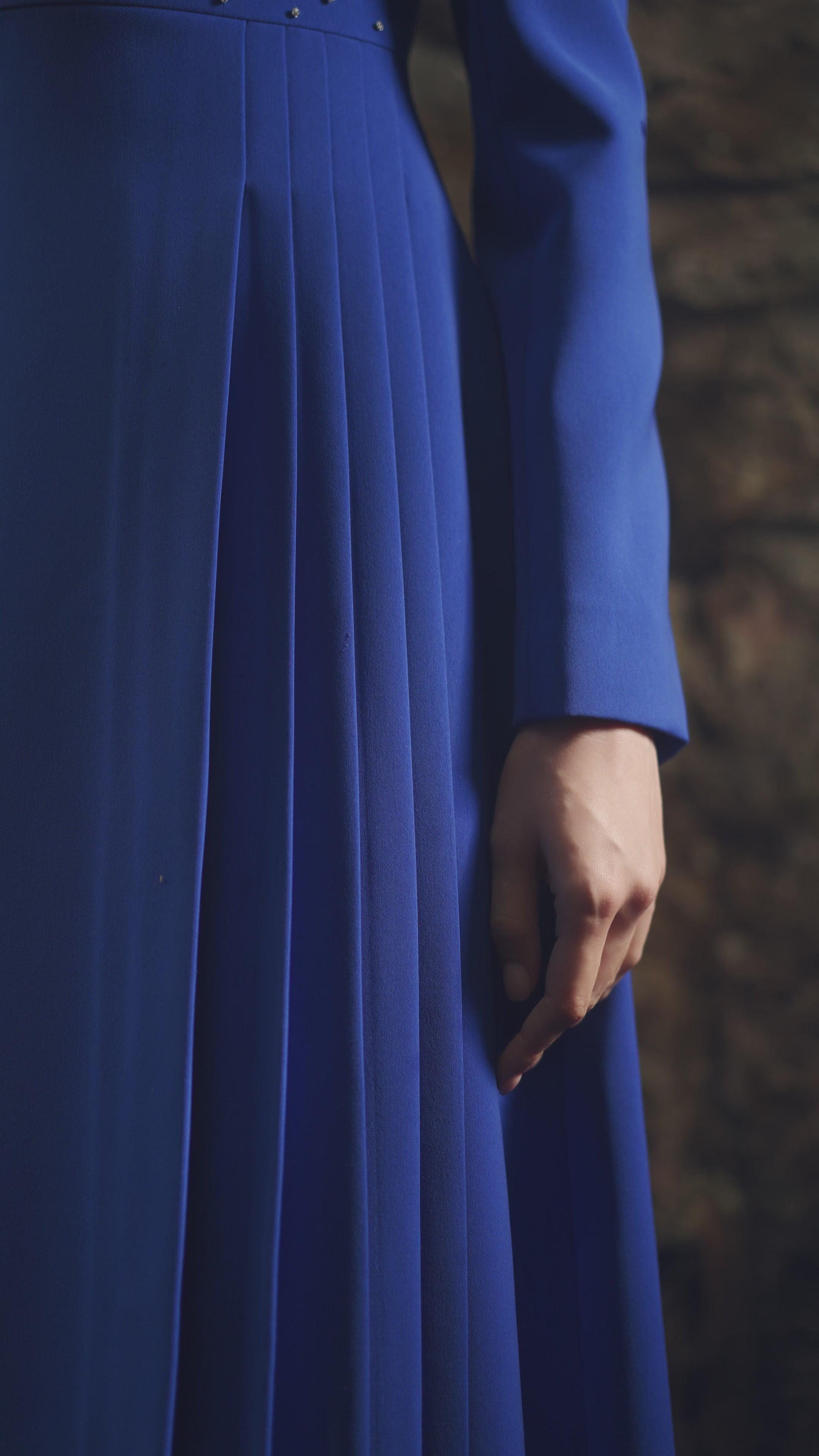 Anne Queen Neck Flared A-Line Dress