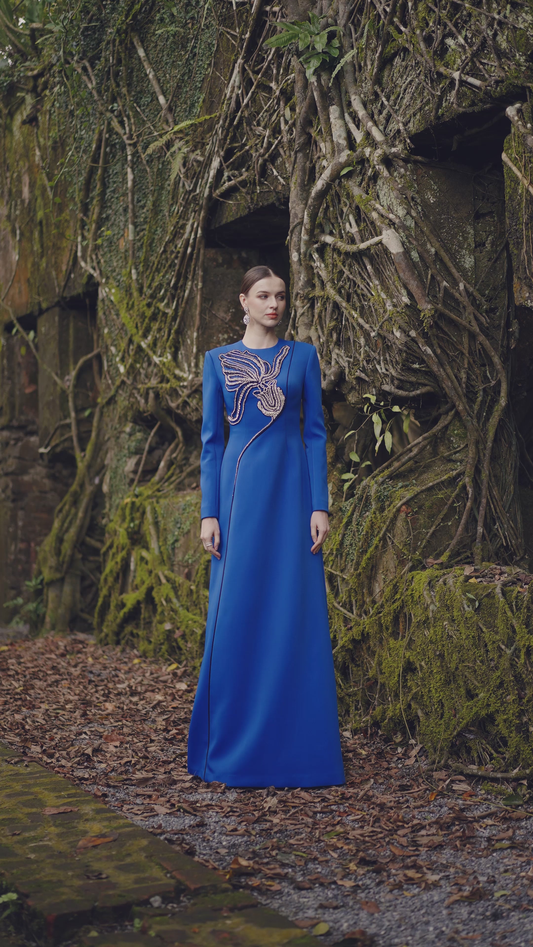 Long Sleeve A-line Dress