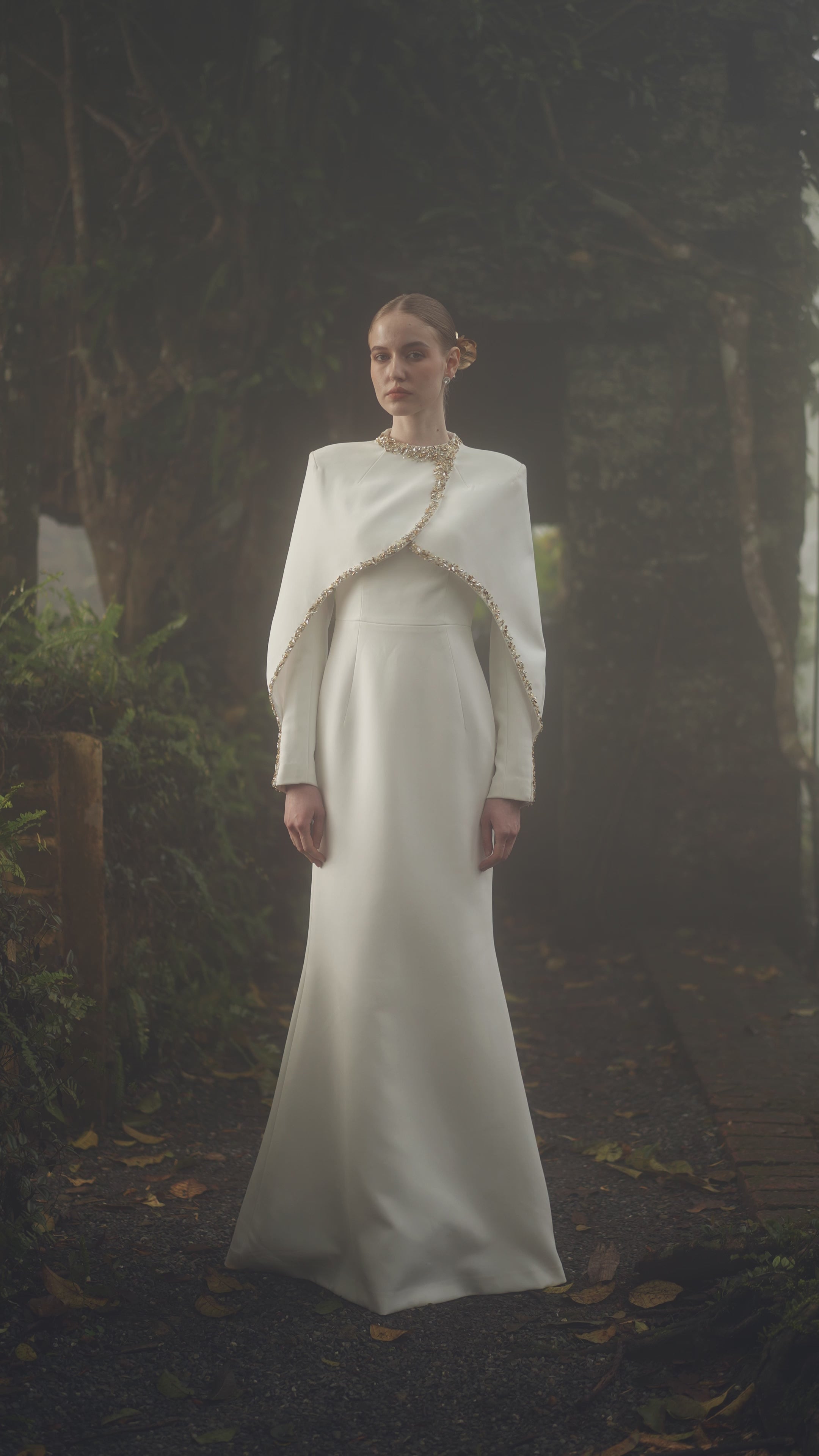 Cross Over Chest Flap Dress