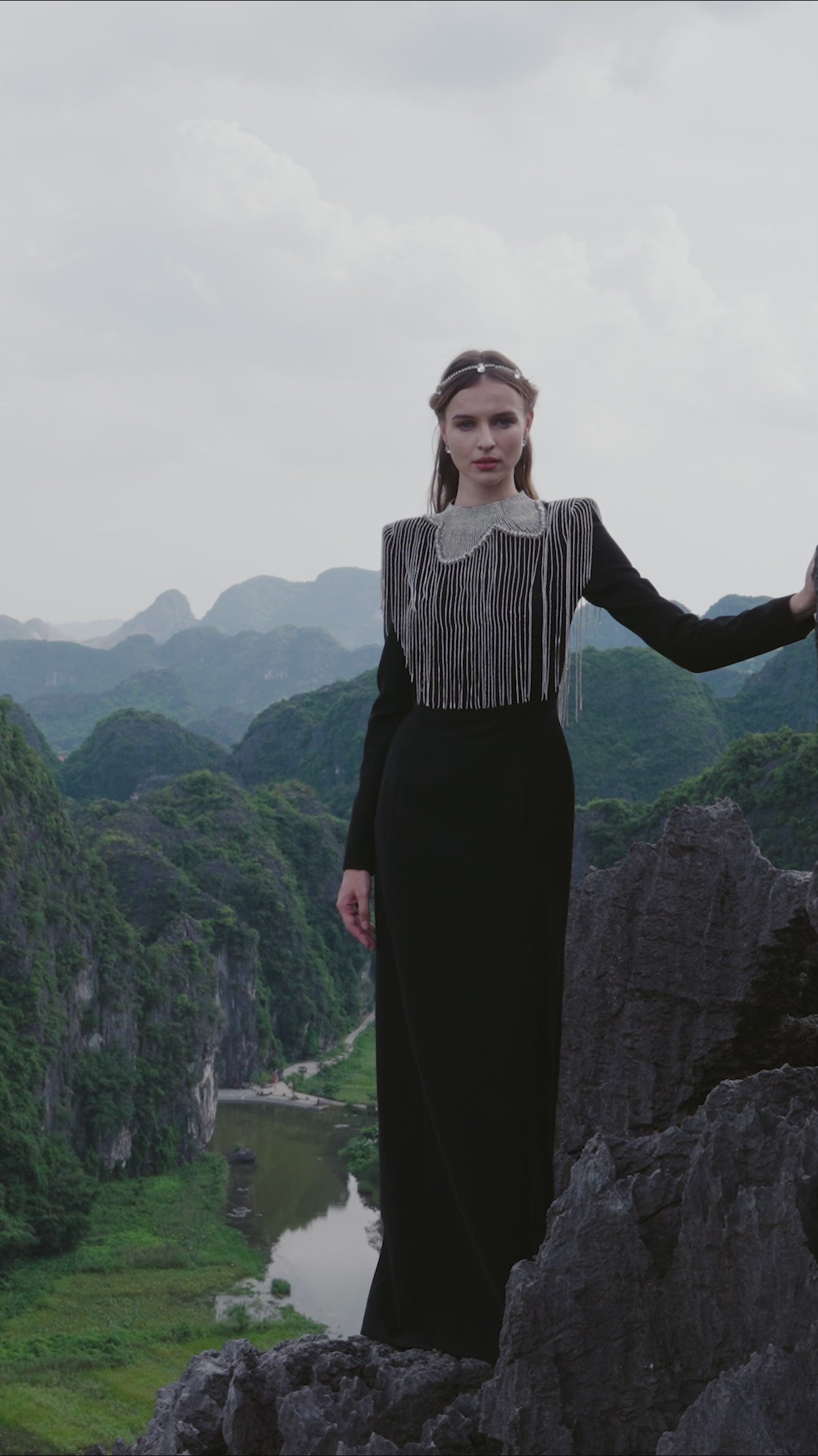 Crystal Fringed Bodycon Dress