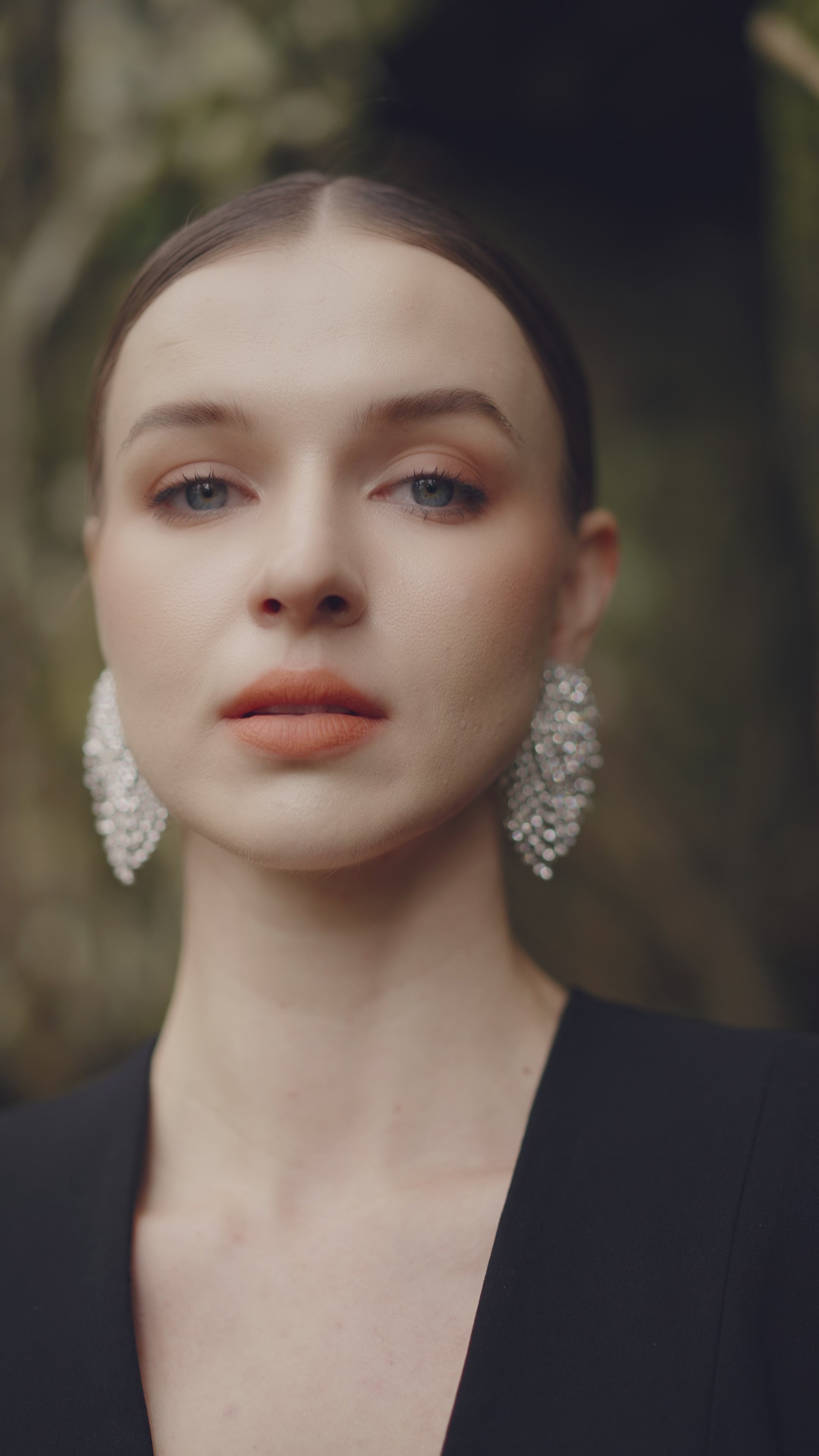 Long Sleeve Deep V-Neck Dress