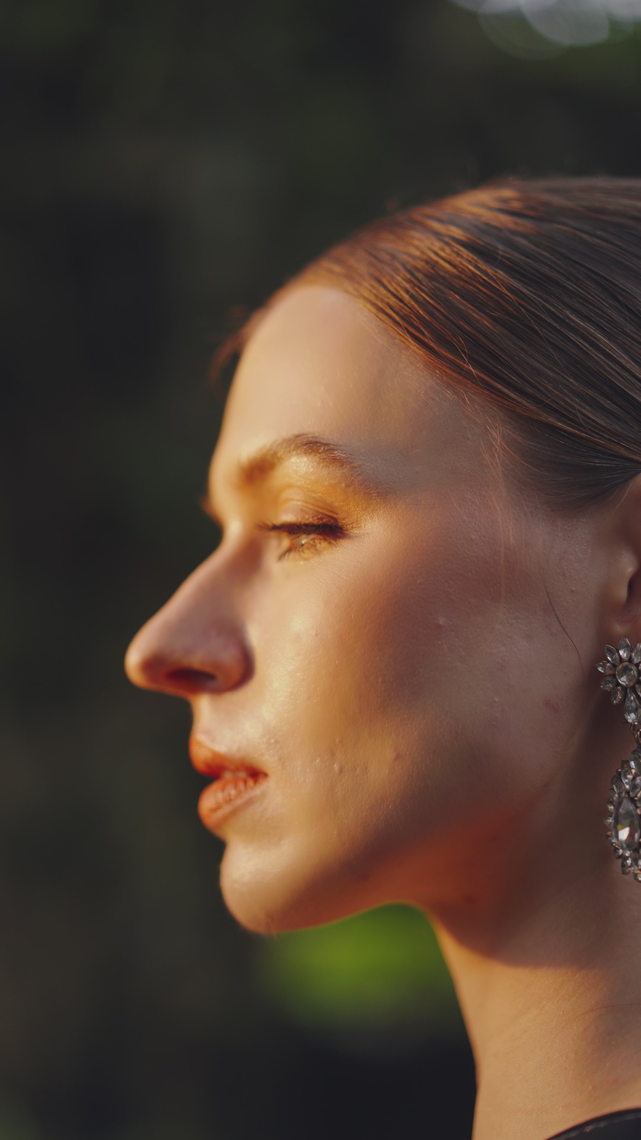 Orchid Crystal Embellished Cape With V-Neck Orchid Crystal Dress Set