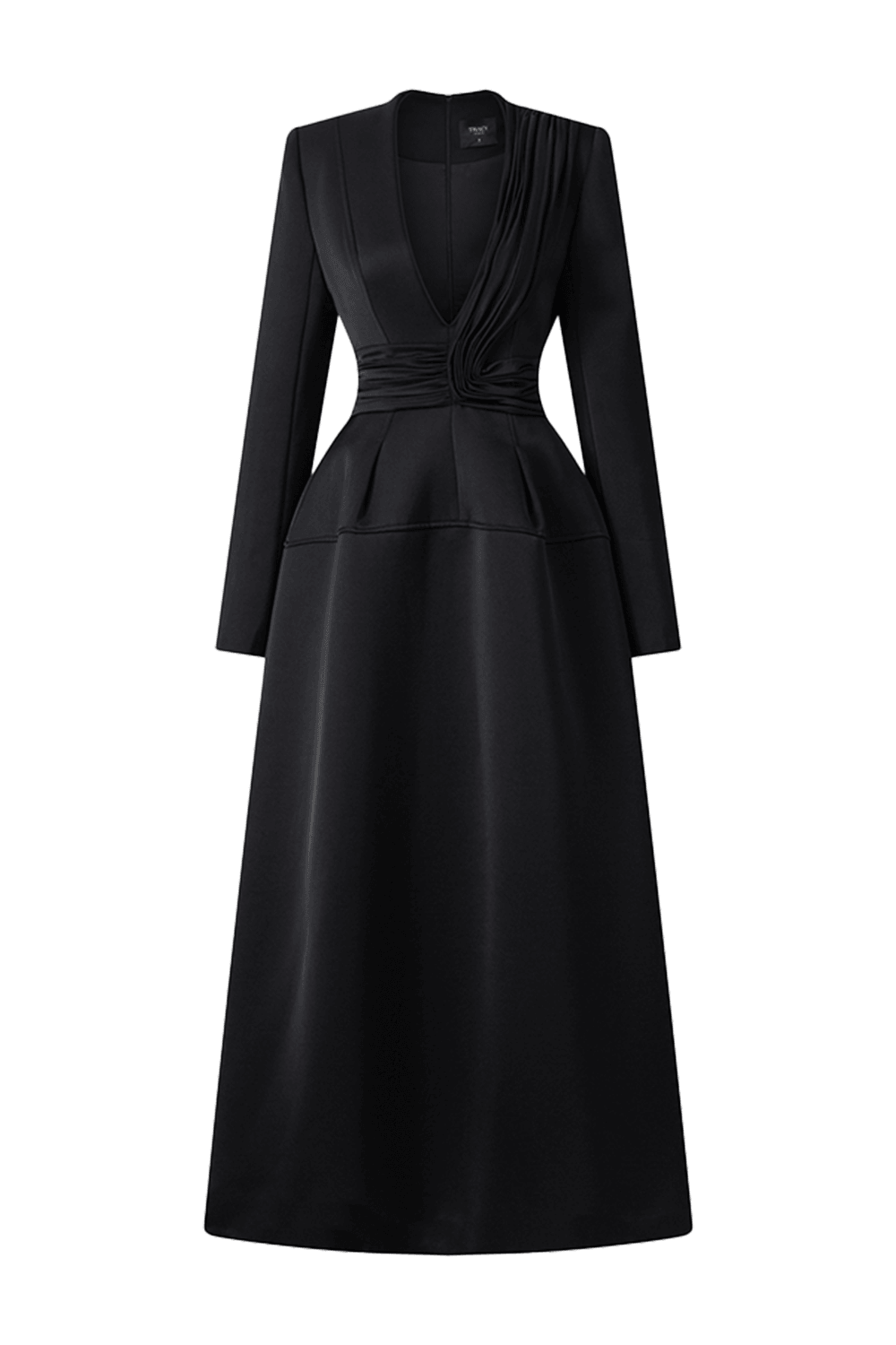 Classic Single-Breasted Coat Dress