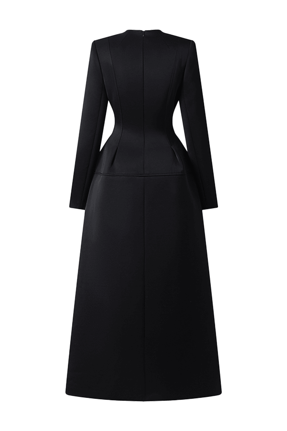Classic Single-Breasted Coat Dress