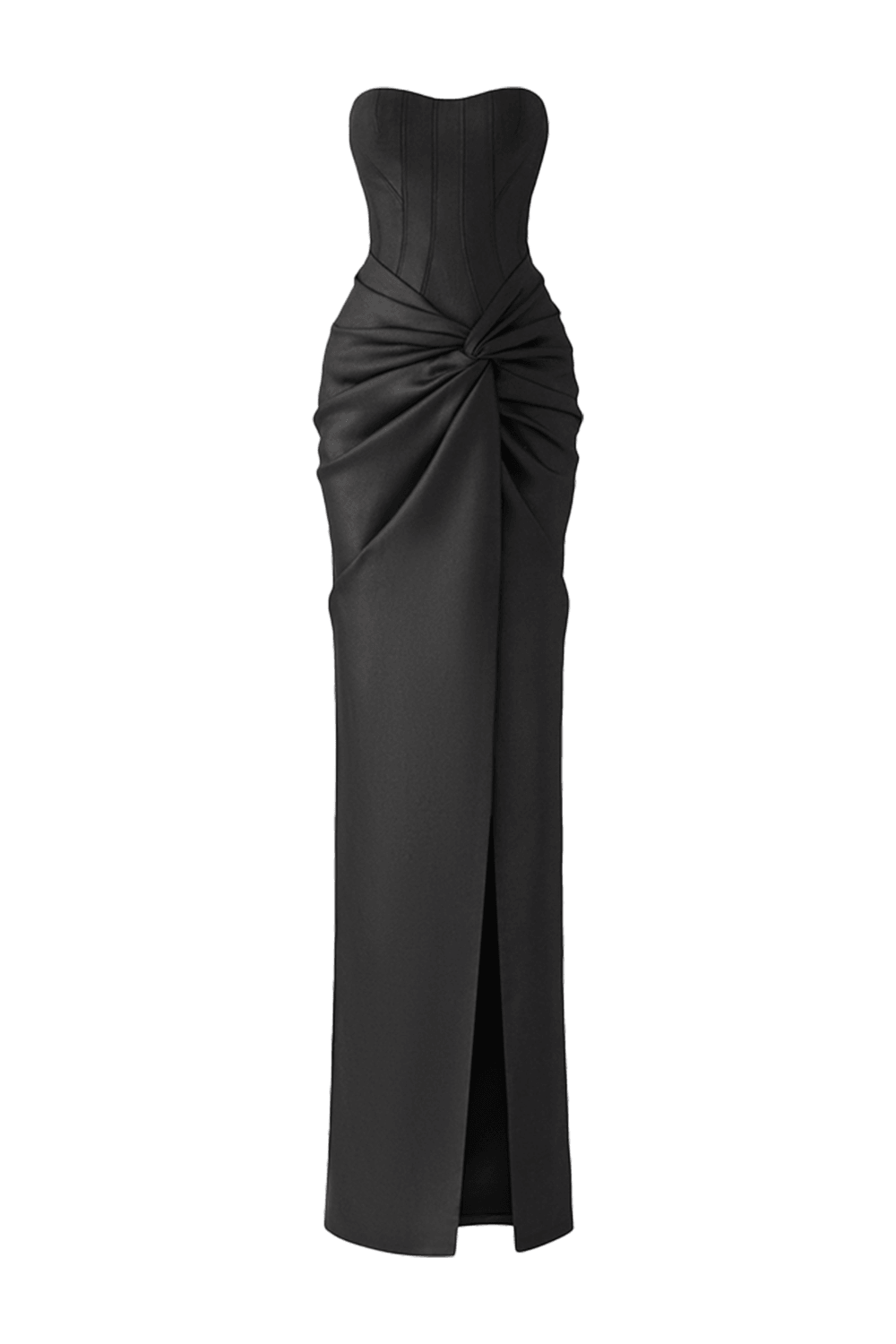 Strapless Knotted Bodycon Maxi Dress – TRACY COUTURE
