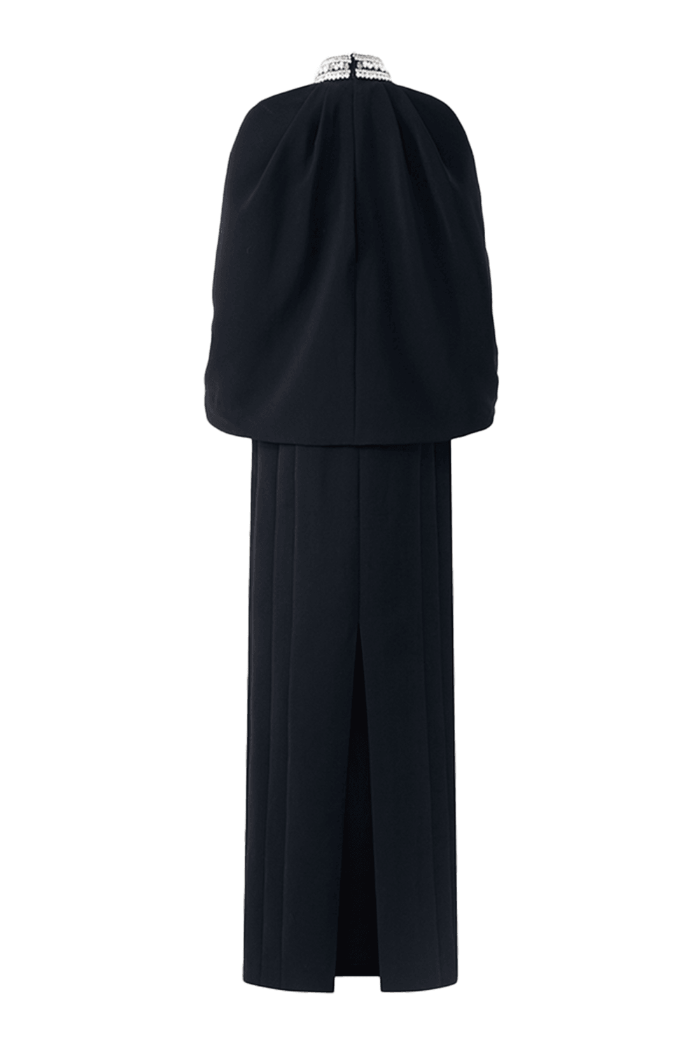 Stone Collar Cape And Bodycon Dress Set