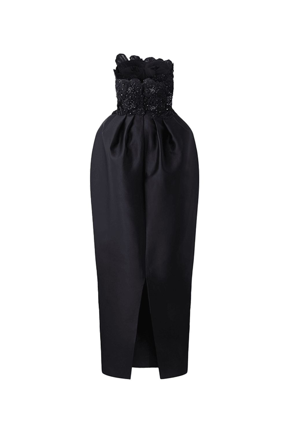 Strapless Dress With Embroidery Pattern