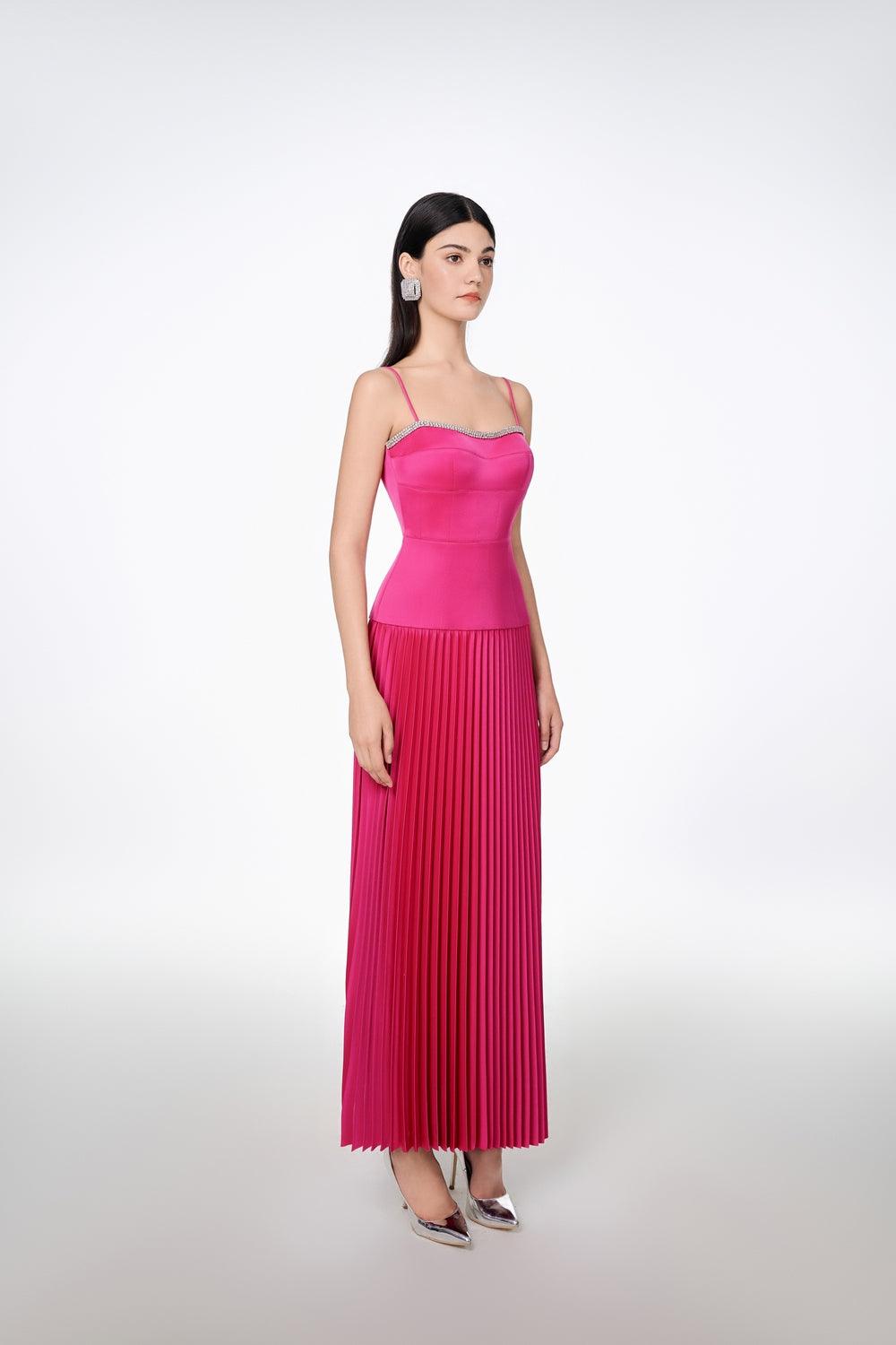Camisole Pleated Maxi Dress