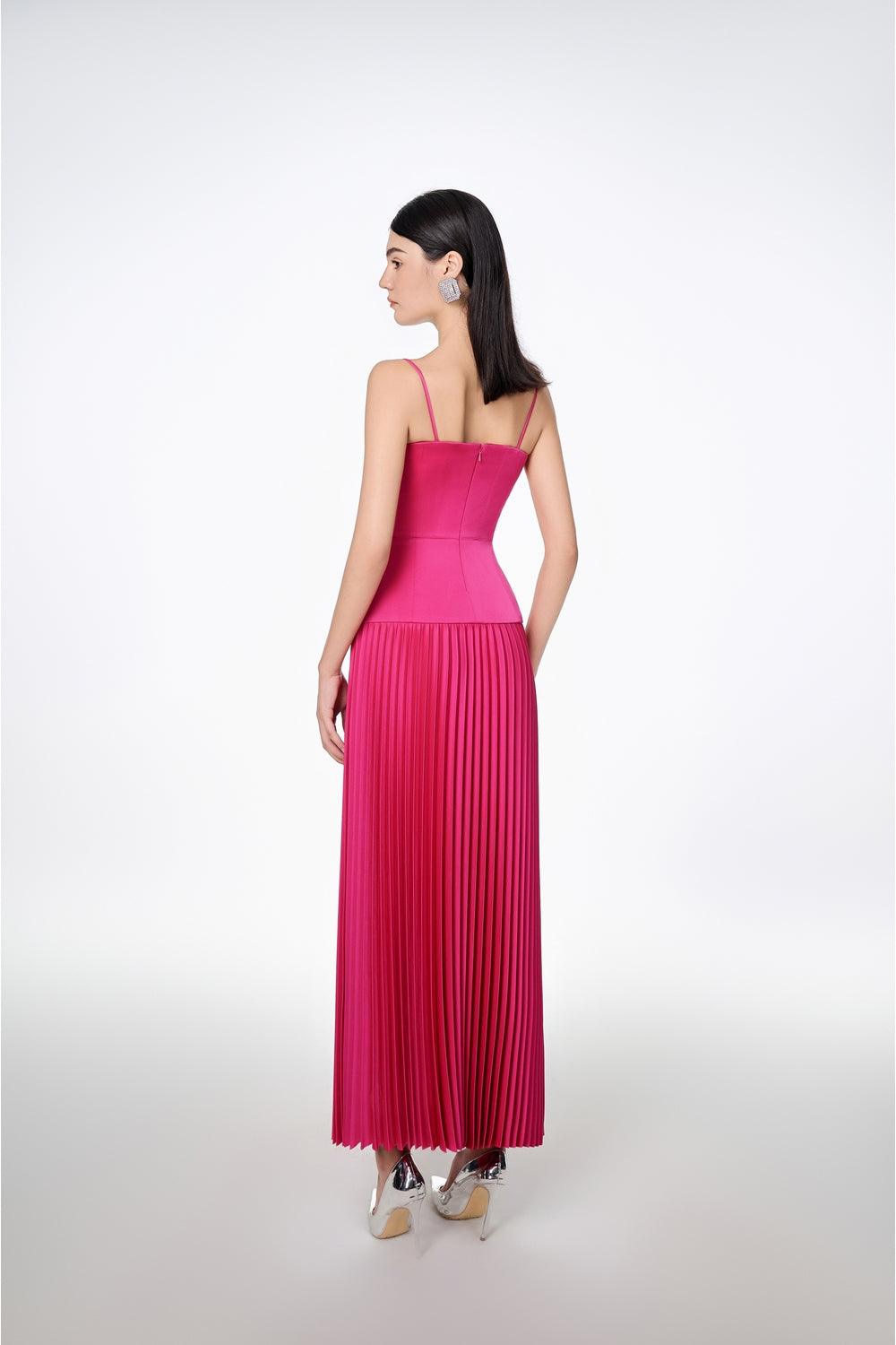 Camisole Pleated Maxi Dress