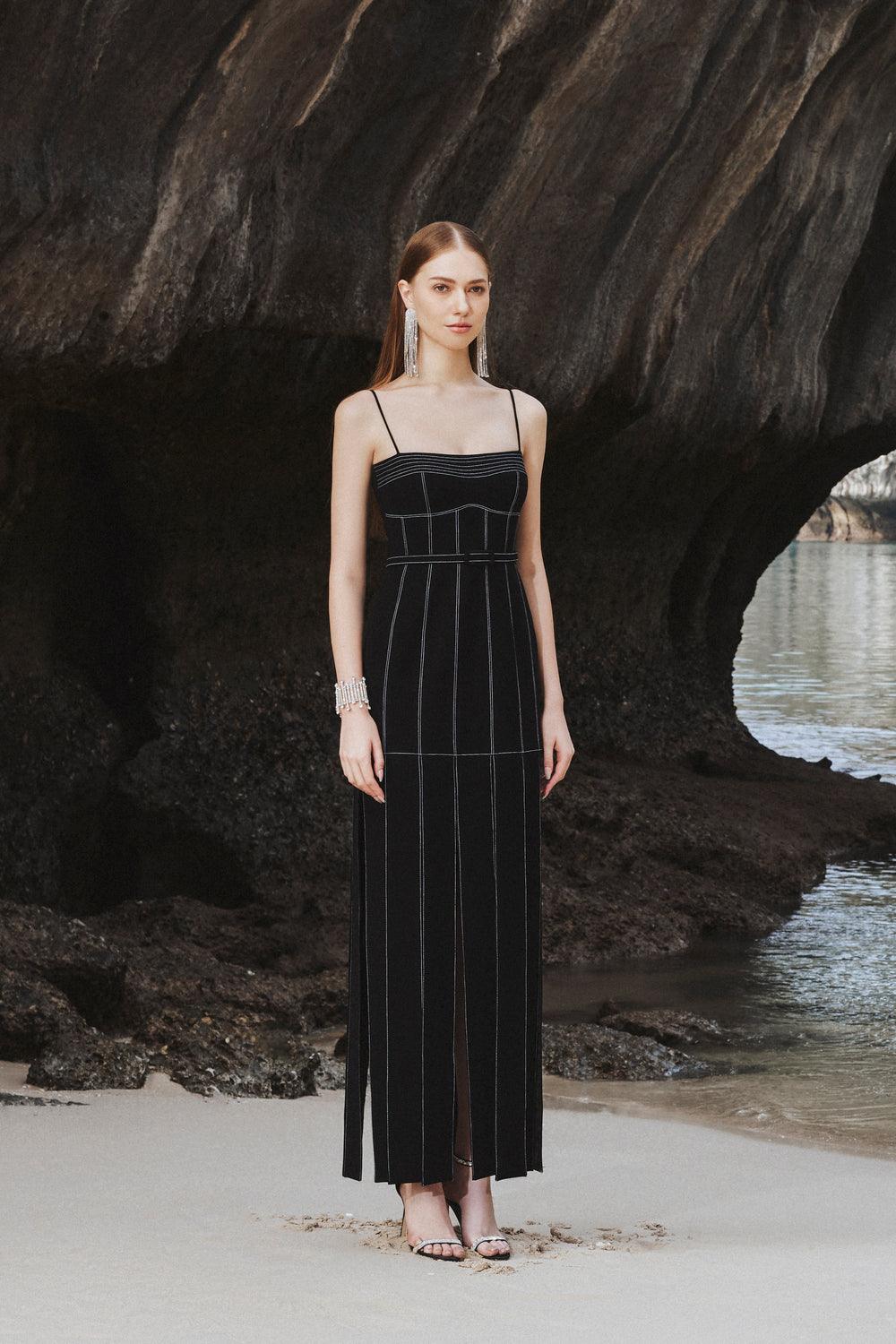 Contrast Stitch Camisole Dress