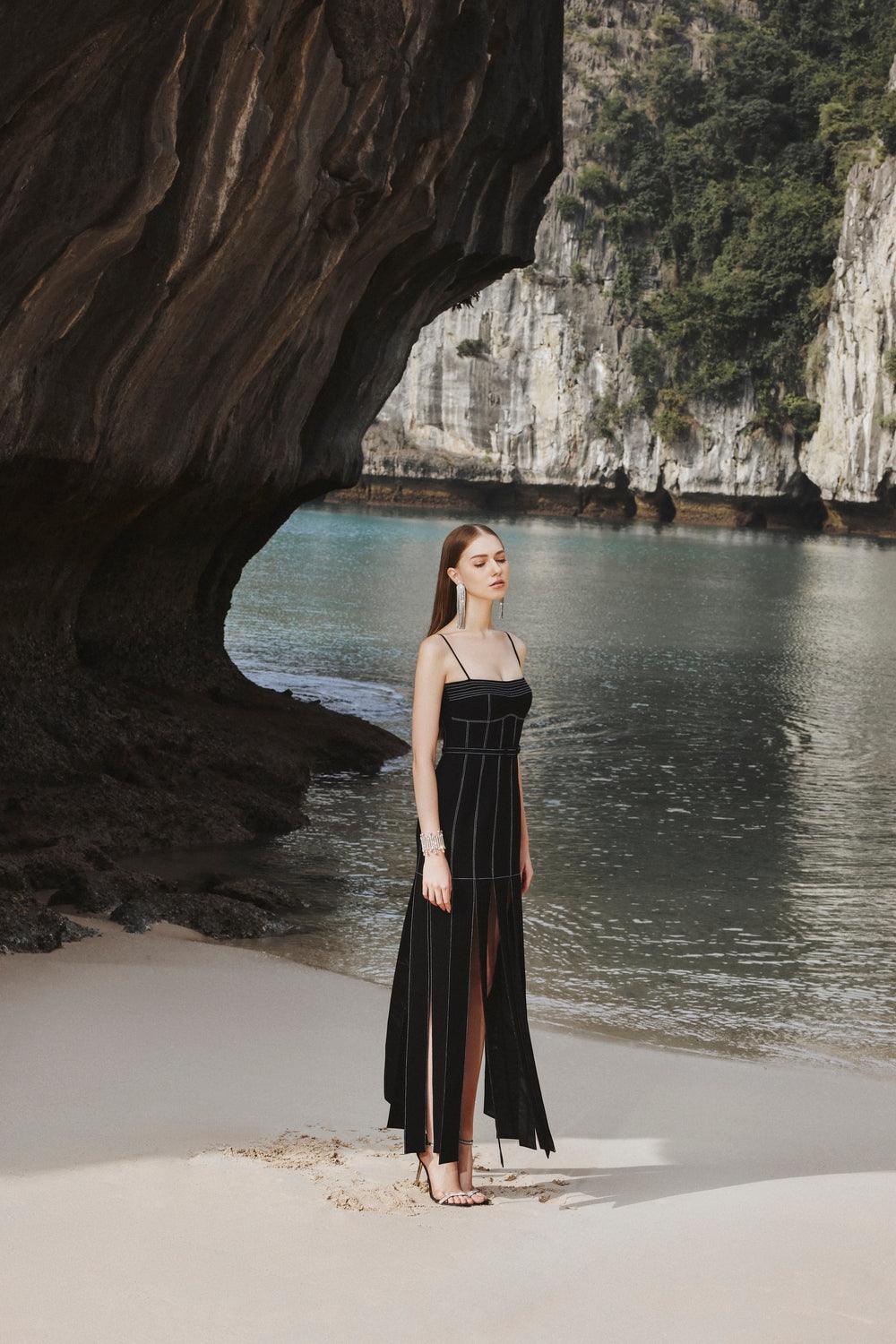 Contrast Stitch Camisole Dress