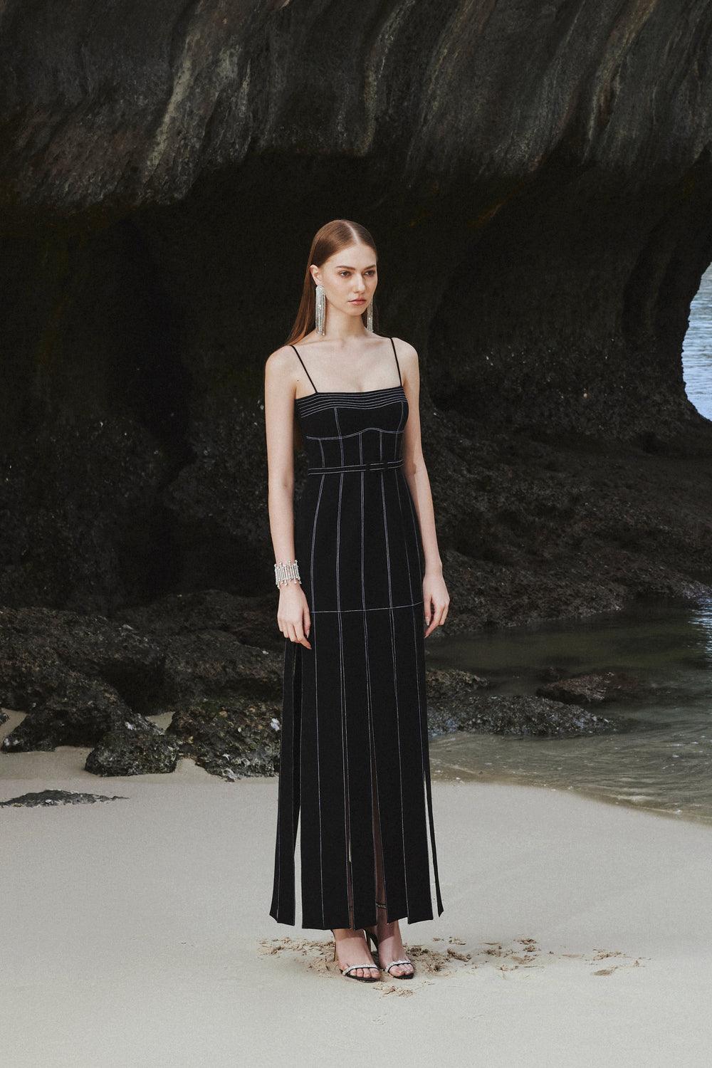 Contrast Stitch Camisole Dress