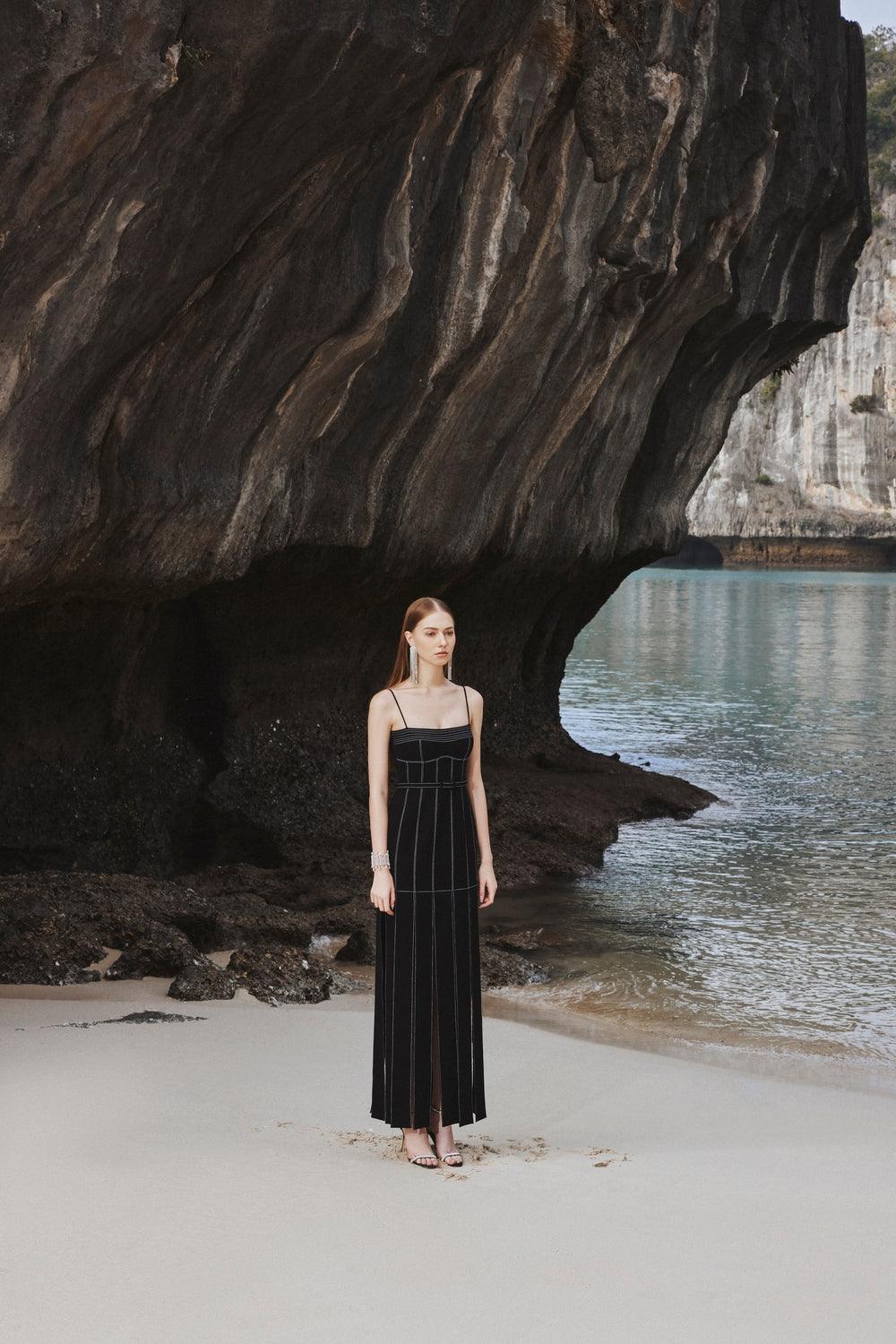 Contrast Stitch Camisole Dress