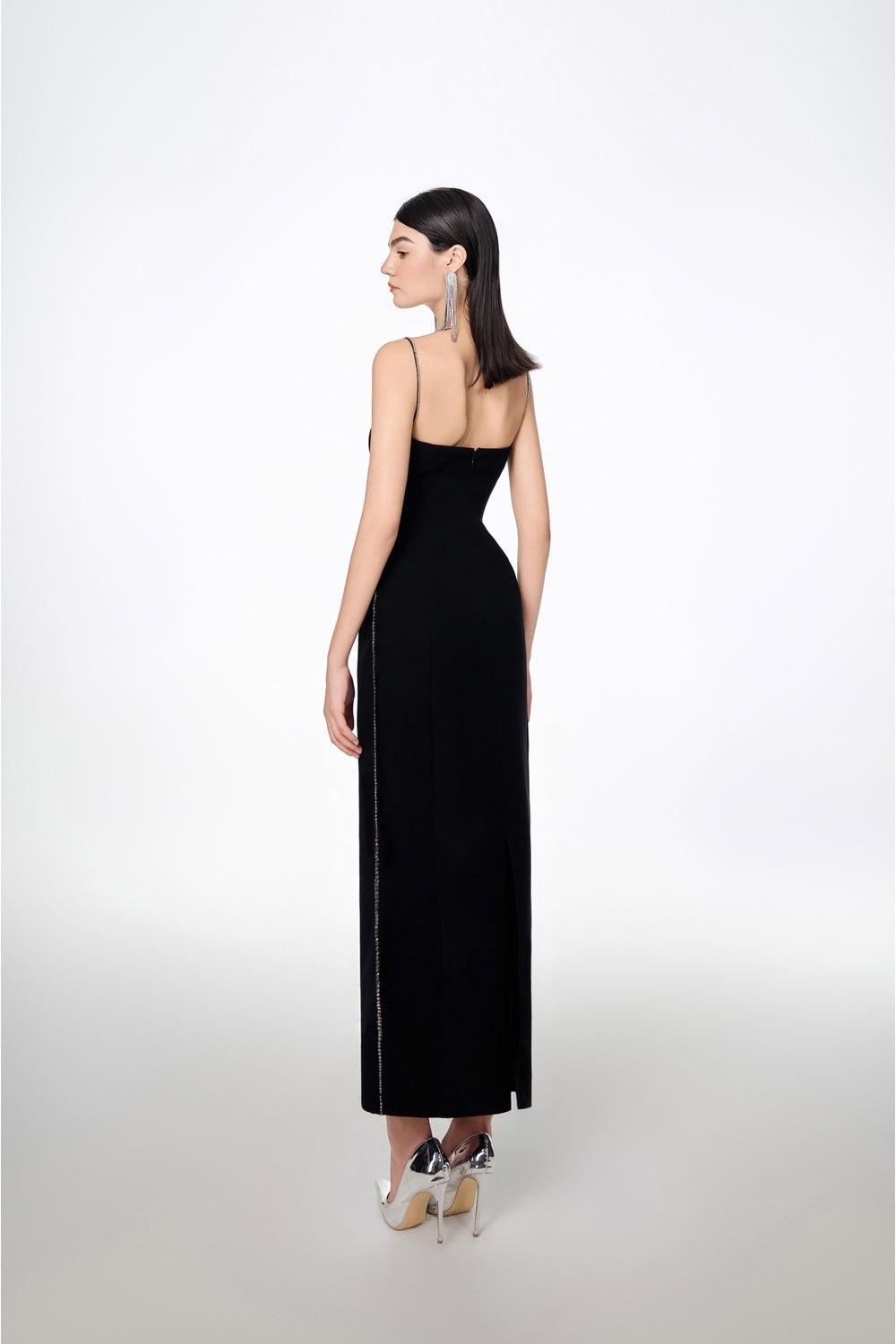 Camisole Crystal Embroidery Sweetheart Dress