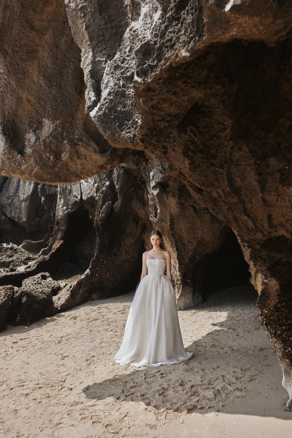 Camisole Full Dress With Stone Embellishment